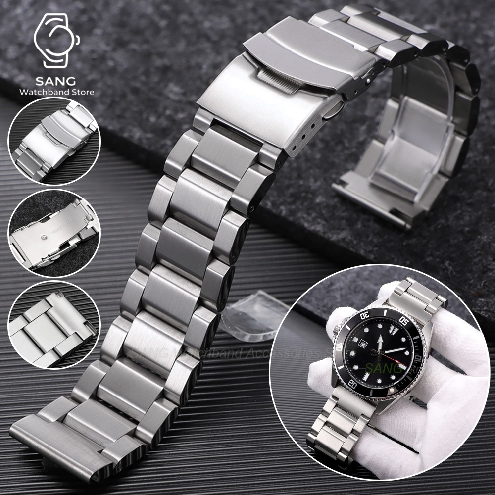 Seiko Watch Prospex - حزام ساعة فاخر من الفولاذ المقاوم