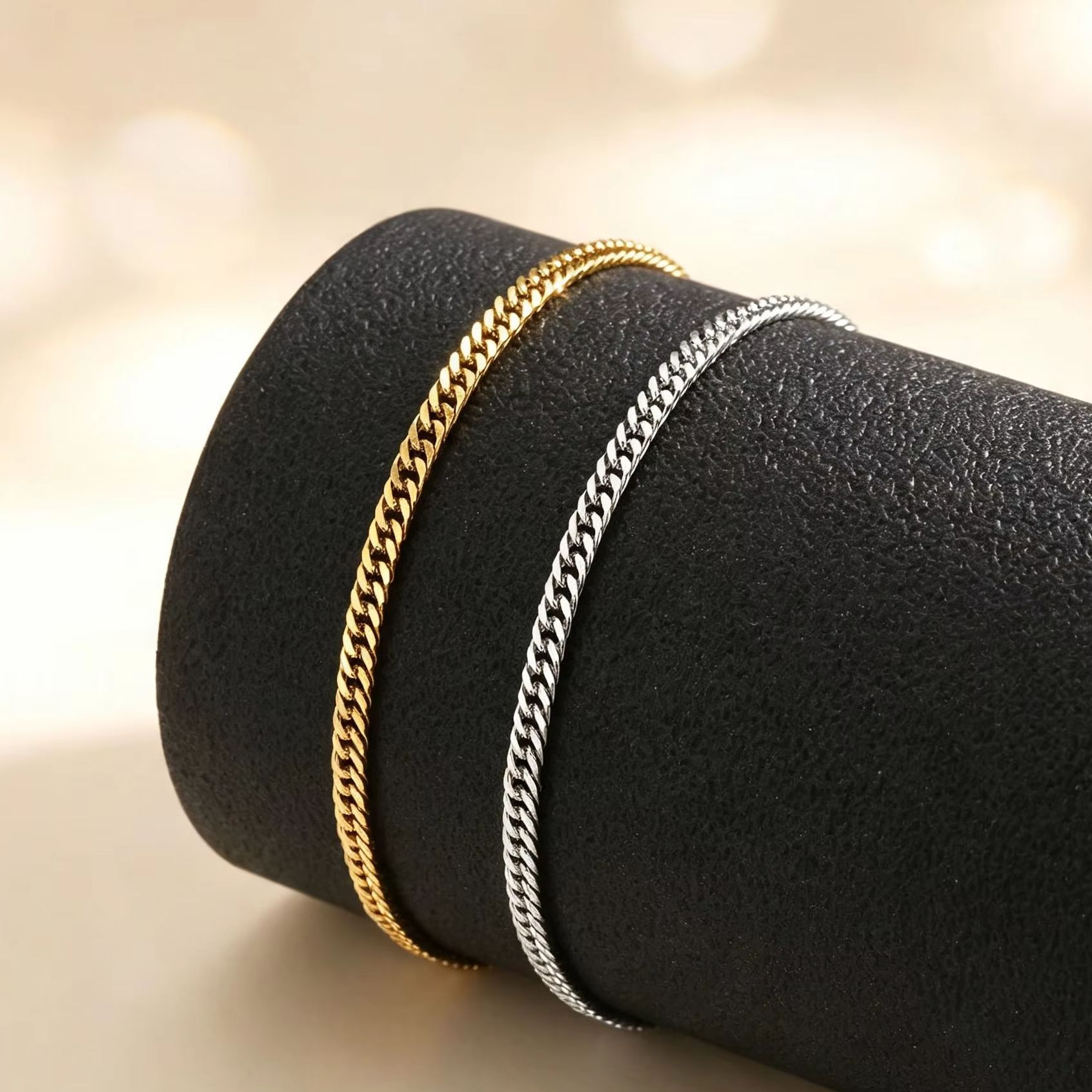Jc Jewelry & Watches Photos - سوار كاحل كوباني رفيع للنساء، سلسلة
