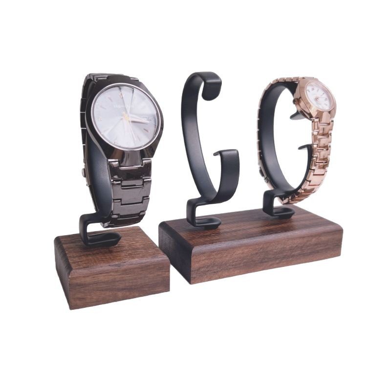 Jewelry And Watches Inc - حامل مجوهرات خشبي على شكل حرف