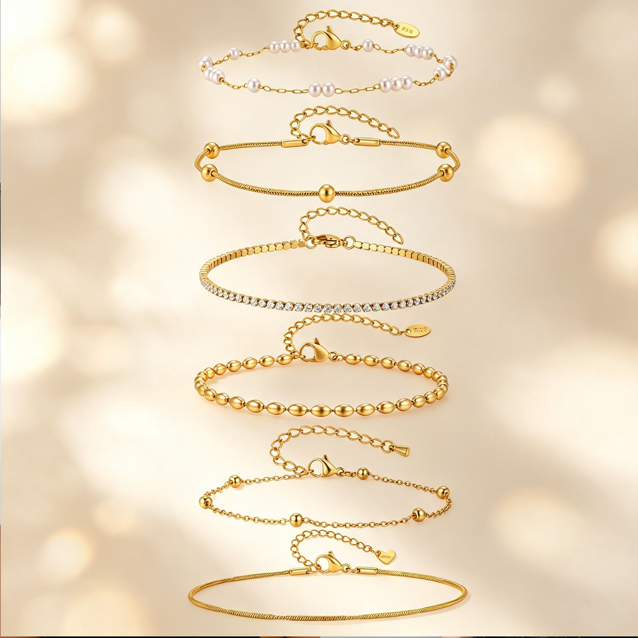 خلخال نسائي أنيق بسلسلة ثعباني - مراجعة Jc Jewelry & Watches Photos وسعره