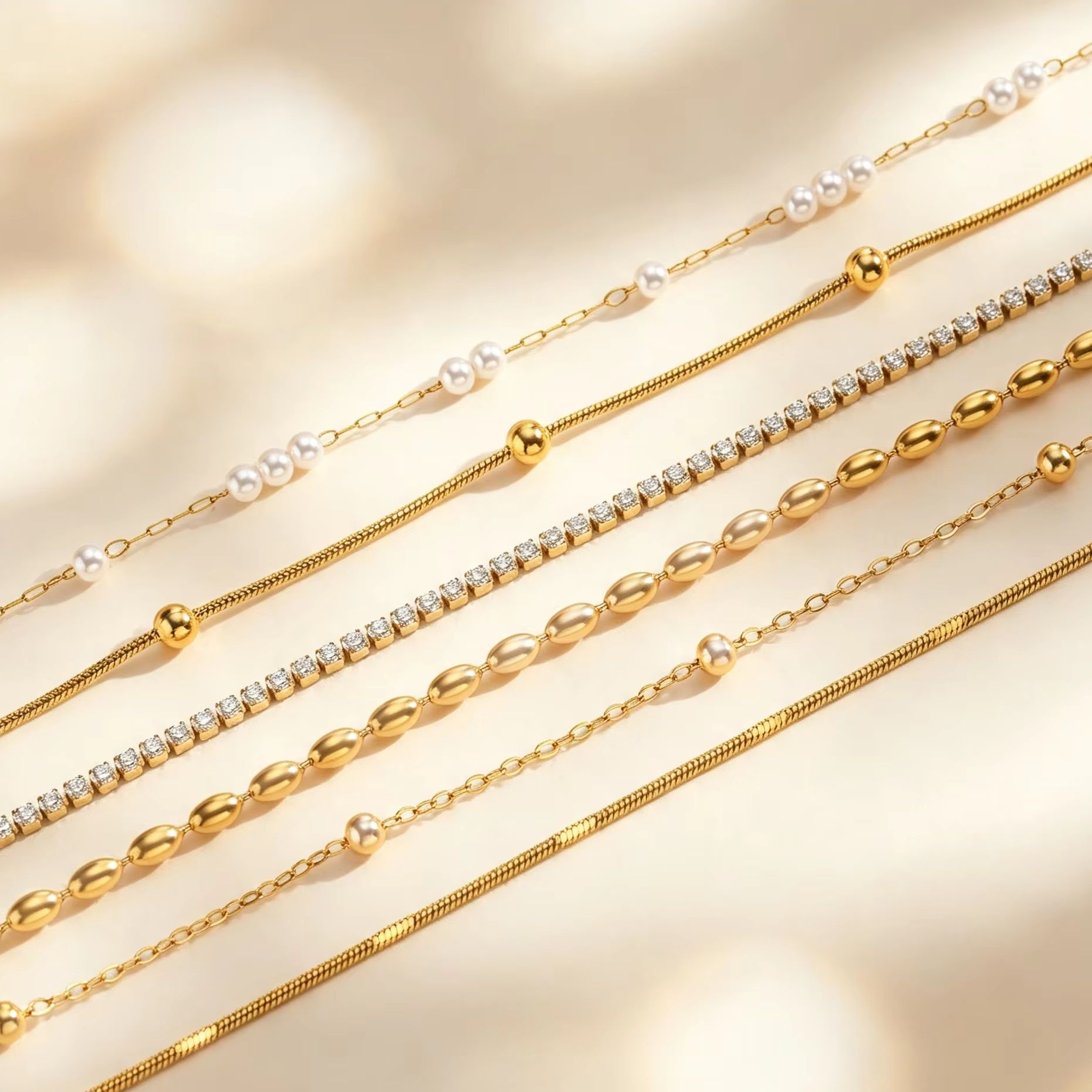 خلخال نسائي أنيق بسلسلة ثعباني - مراجعة Jc Jewelry & Watches Photos وسعره