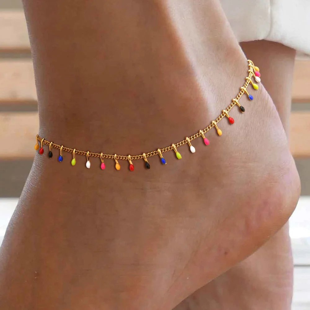 سوار كاحل نسائي مزين بخرزات صغ - مراجعة Jc Jewelry & Watches Photos وسعره