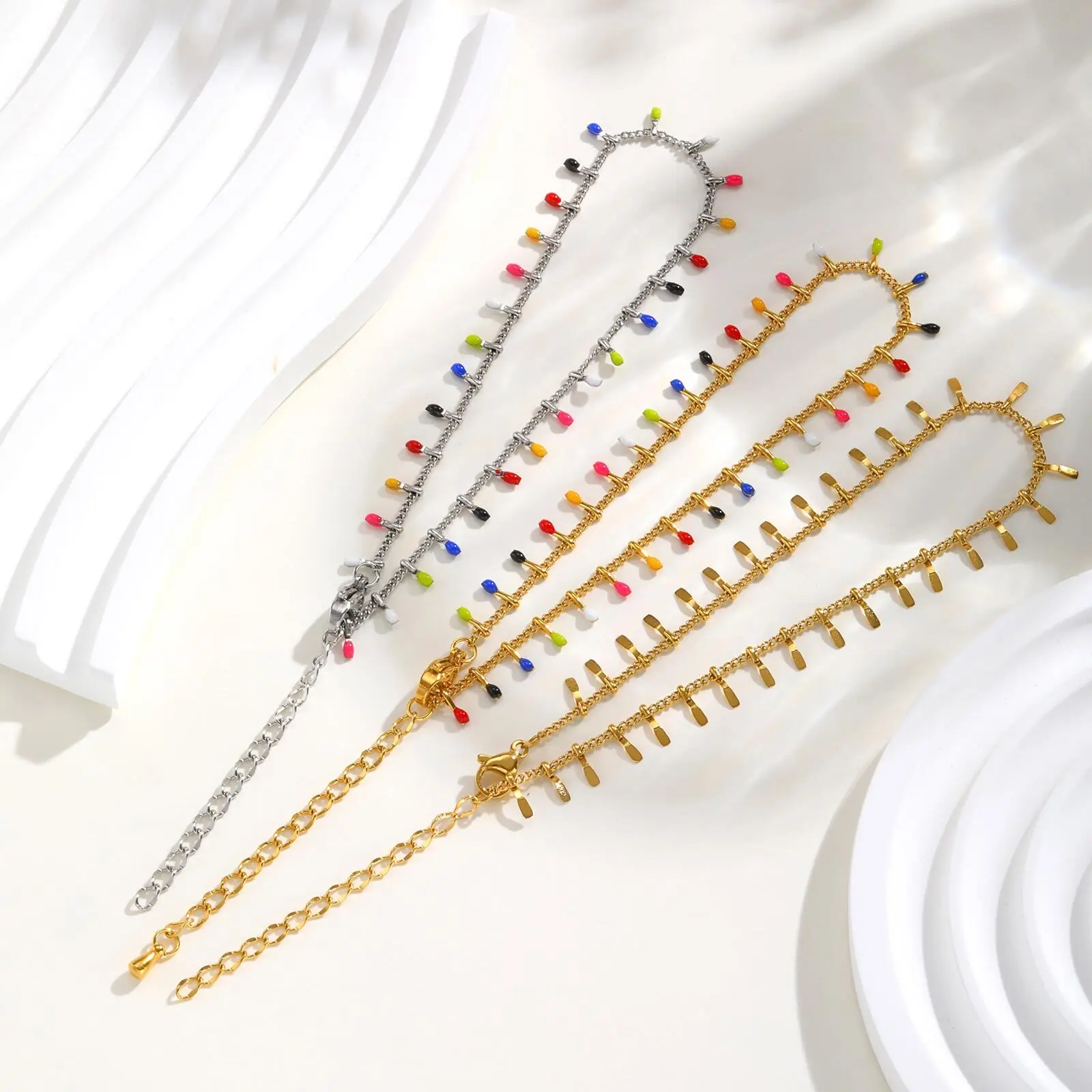 سوار كاحل نسائي مزين بخرزات صغ - مراجعة Jc Jewelry & Watches Photos وسعره