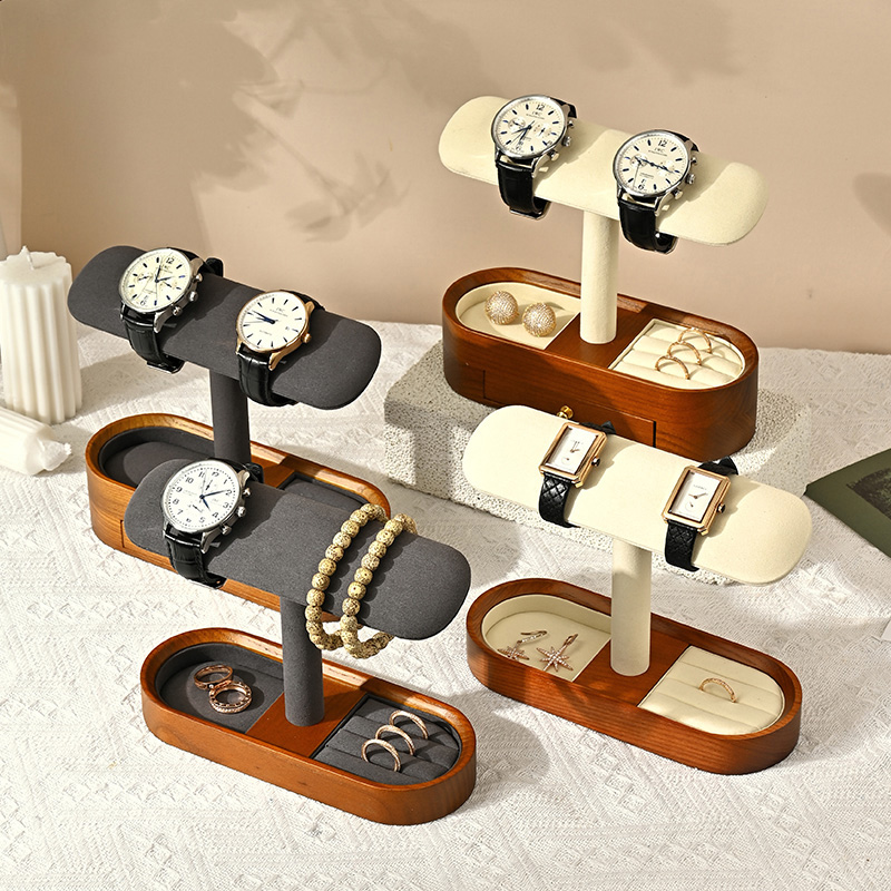 Oirlv خشب متين ساعة منظم الرف  - مراجعة Watch Display Box وسعره